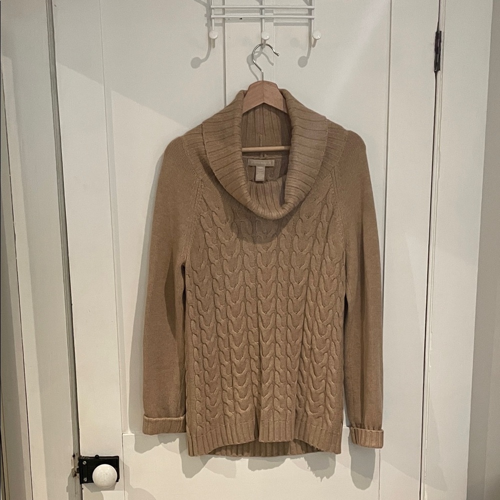 Banana Republic Camel Cowl Neck Sweater